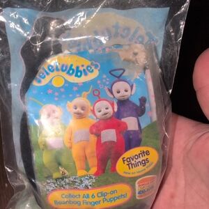 Teletubbies Noo-Noo Plush Keychain Vintage 1999 Burger King Happy Meal Toy
